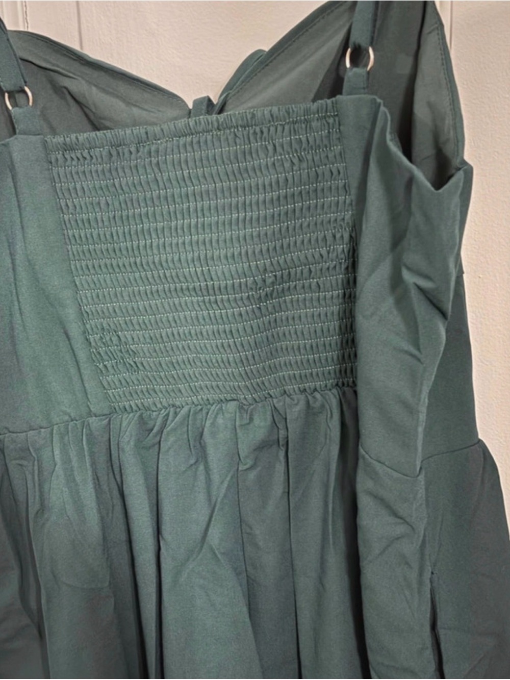 Scarlet Darkness Forest Green Maxi Dress with Sweetheart Neckline and Bow - Picture 8 of 9
